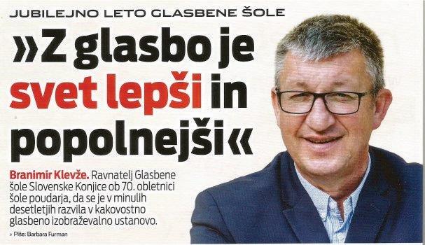 Intervju in članka v Novicah